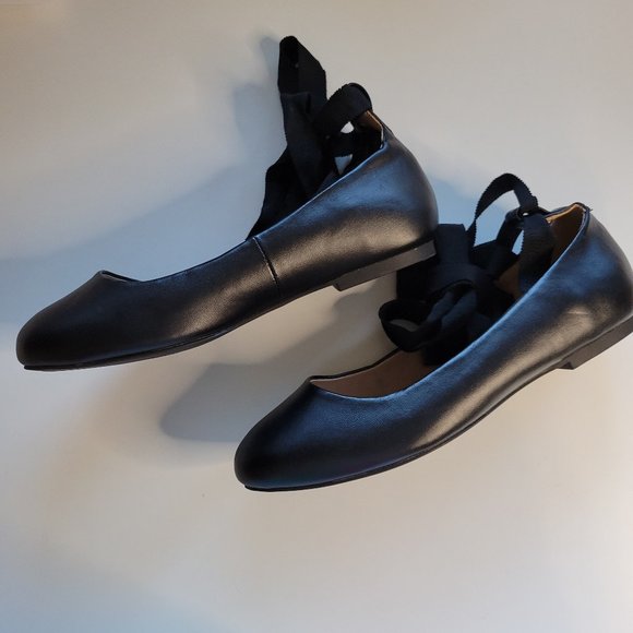 7W Torrid Wide Black Ballet Flats Shoes - Picture 3 of 9